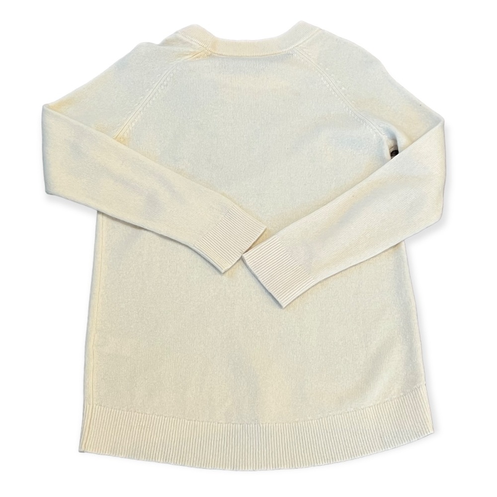 KATE SPADE Wool Bow Sweater Cream & Black Size Small - Picture 3 of 13